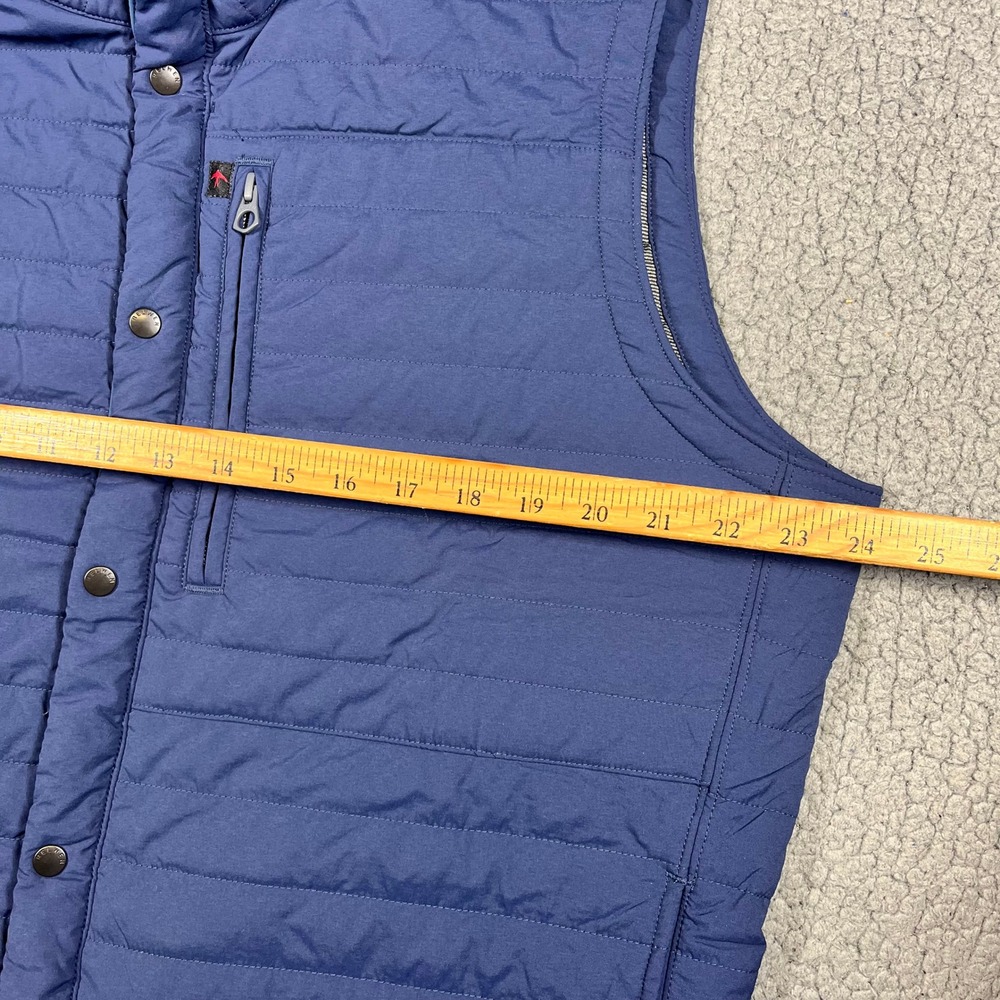 Relwen Windzip Vest Quilted Puffer Navy Blue Full Zip Snap Mens XL NEW M103407 - Picture 10 of 11